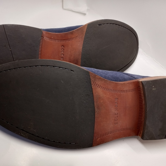 Cole Haan Blue Suede lace up Oxfords - Picture 9 of 10